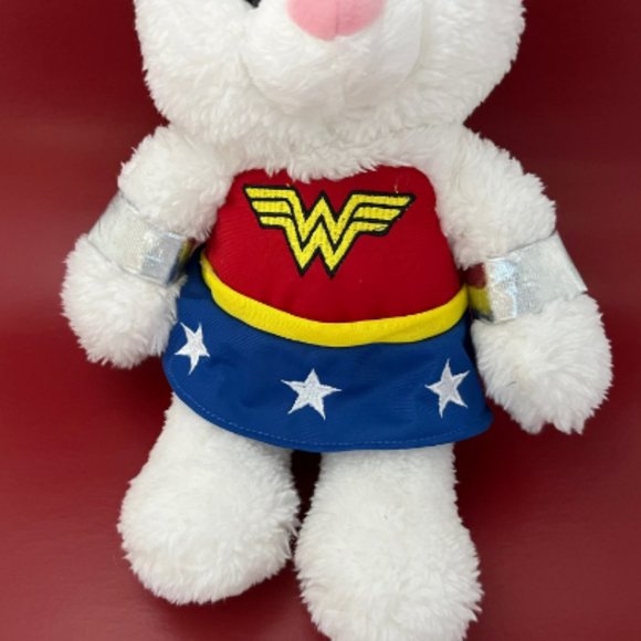WONDER WOMAN GUND PLUSH SUPER SOFT BEAR STUFFIE ANYA - APPROX 16" TALL WITH TAGS - Picture 3 of 8